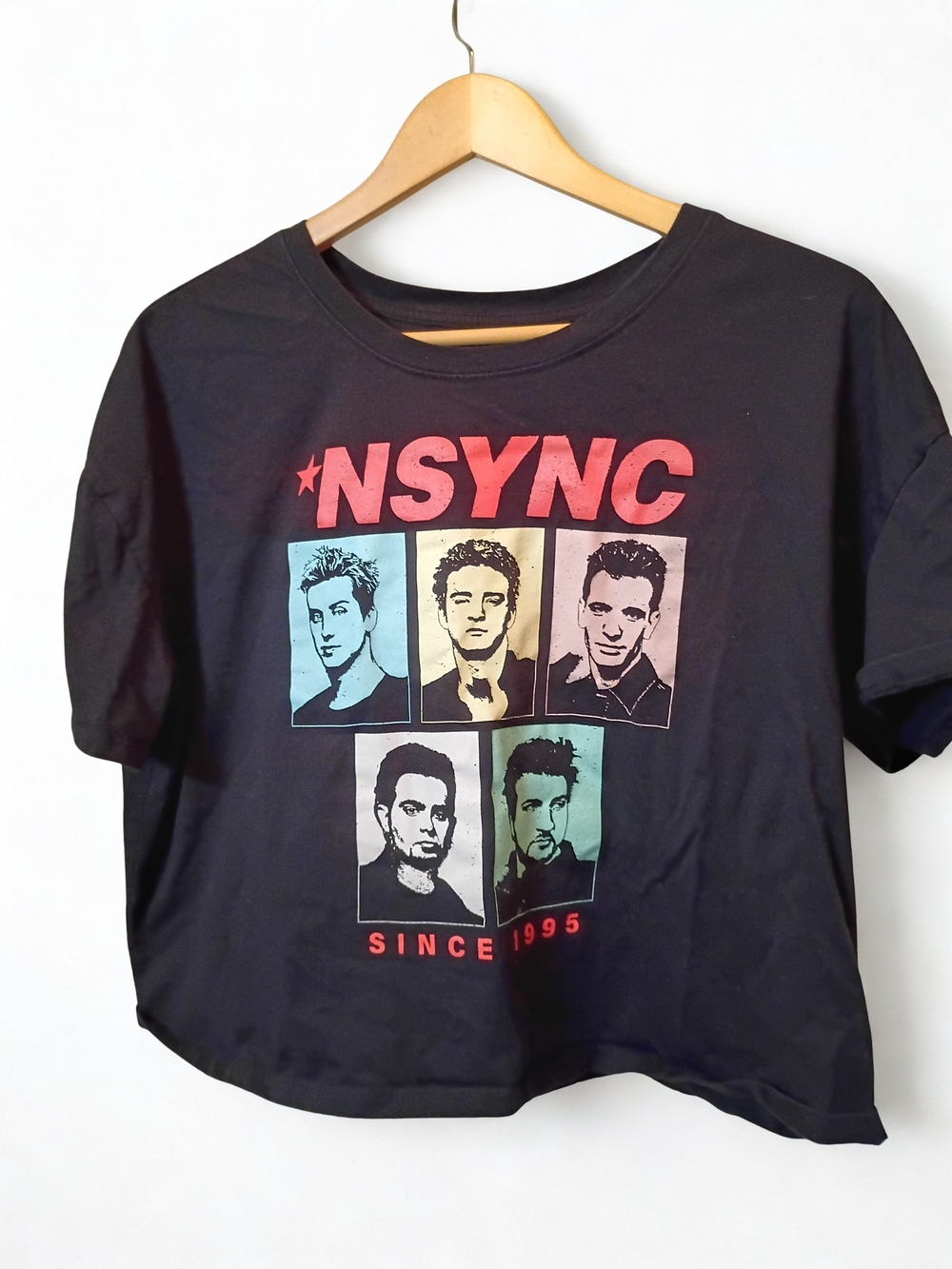 NSYNC Since 1995 Women's Ladies Crop T-Shirt Shirt Size XL Tee